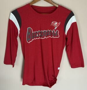 Tampa Bay Buccaneers Womens Small Crew 3/4 Sleeve NFL